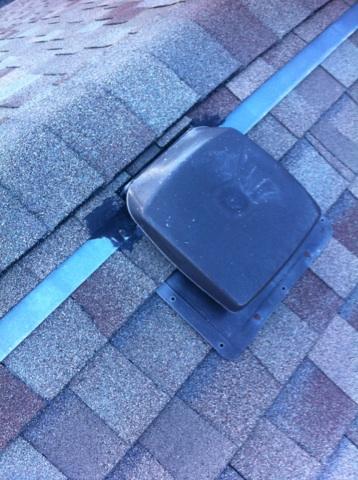 bad roof vent install Duncan, B.C,