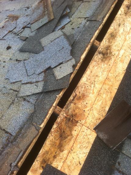 leaking ridge vent on roof Victoria, BC 